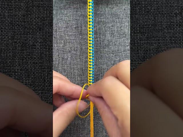 DIY Lark's Head Knot Bracelet | Make Bracelets with Macrame Thread #shorts