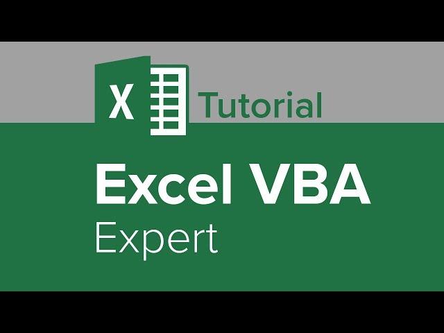 Excel VBA Expert Tutorial