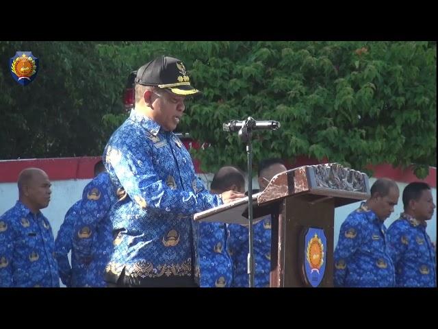 Penjabat Bupati Rote Ndao perdana memimpin Apel Kesadaran Korpri Pemkab Rote Ndao.