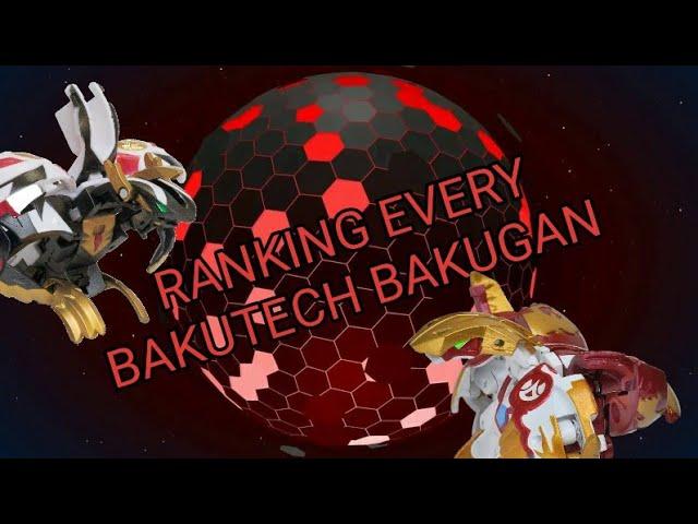 Ranking every bakutech bakugan from my least favorite to favorite