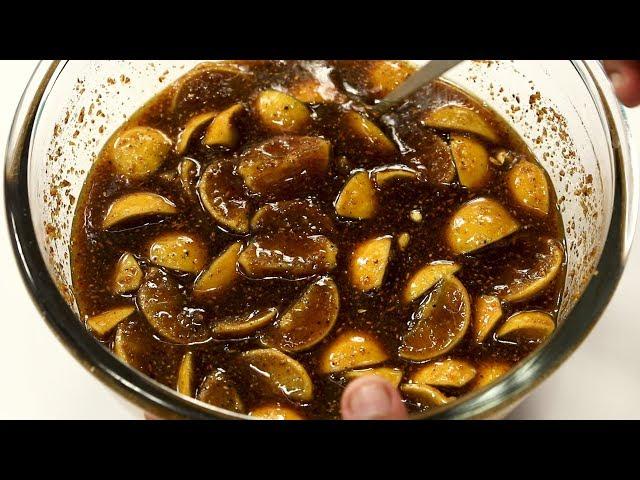 नीबू का मीठा आचार की रेसिपी -  nimbu ka khatta meetha kala achar recipe - cookingshooking