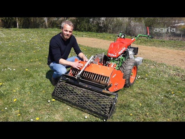 Soil cultivation with the agria 5900 and stone burier