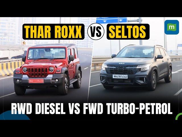 Mahindra Thar Roxx vs Kia Seltos Comparison Review - Which is the better city car?