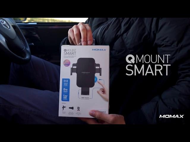 MOMAX - Q. Mount Smart Auto Clamping Wireless Charging Car Mount (EN)