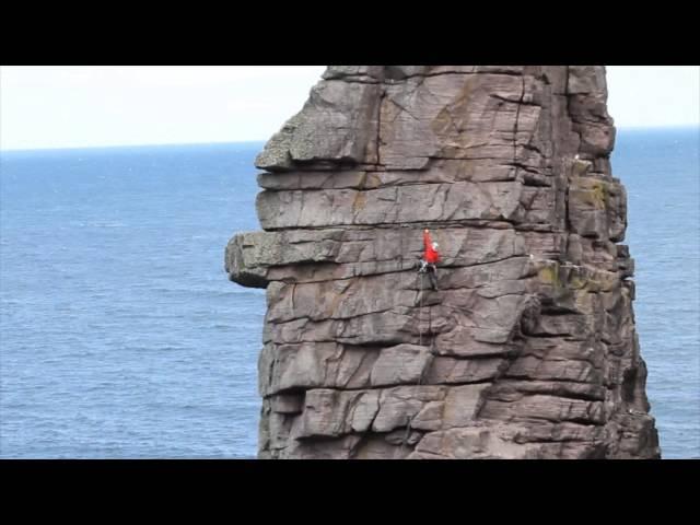 Sea Stack, Old Man of Stoer, E1 5b Diamond Face route