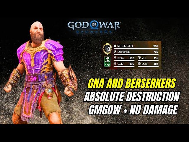 Deleting GNA AND BERSERKERS (Max Hunter Build) - God Of War Ragnarok