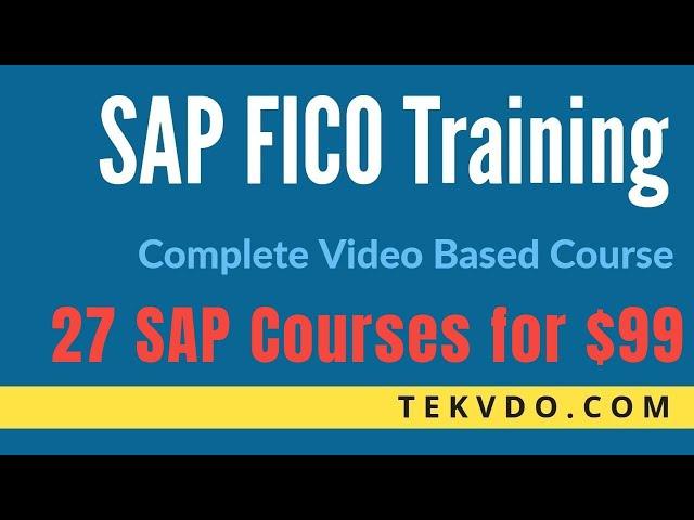 SAP FICO Training - Complete SAP FICO Video Based Course