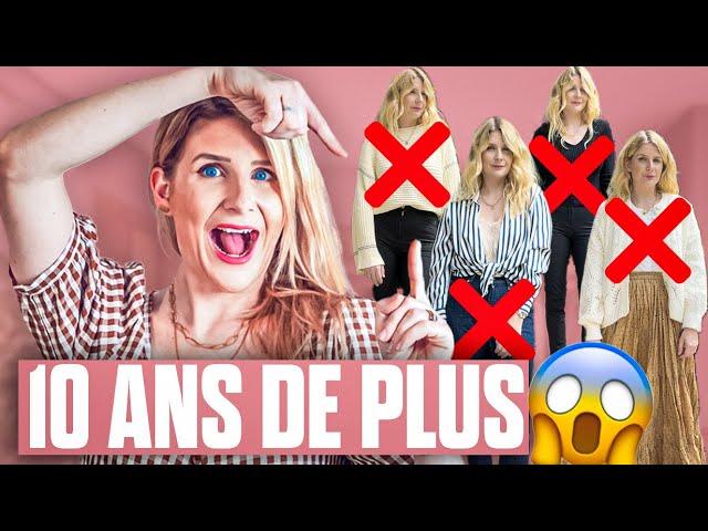 11 choses qui vous vieillissent