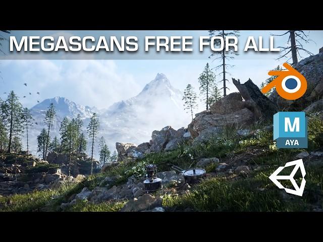 Megascans is Now Free for All 3D Software