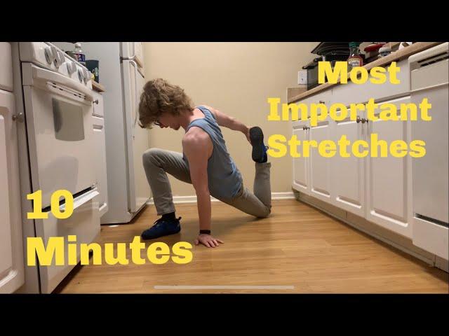 What stretches to do in 10 minutes. Follow along.