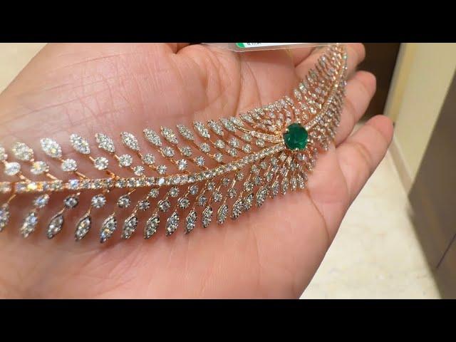 Tanishq  Polki Diamond Necklace Set Designs With Price/Diamond Necklace Designs/Bengaluru/Deeya