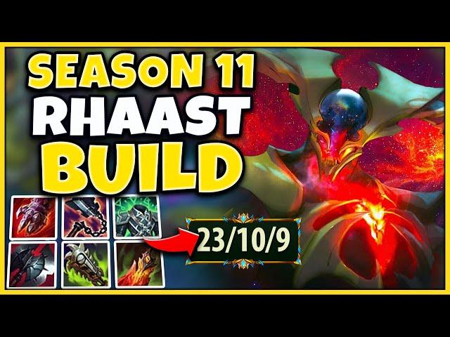 THIS IS THE ABSOLUTE BEST BUILD FOR RHAAST IN SEASON 11! - League of Legends