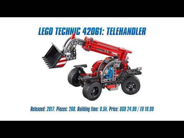 LEGO Technic 42061: Telehandler Unboxing, Speed Build & Review [4K]