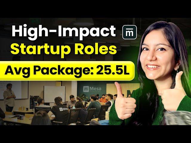 Startup Roles at 25.5L Avg CTC | Mesa School of Business: Placements, Fee, Admissions & More