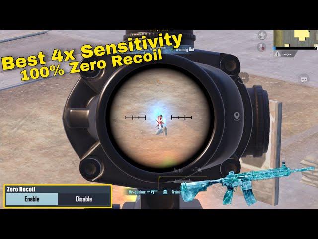 4x Scope Sensitivity Settings Pubg Mobile gyroscope 4x Zero Recoil Sensitivity | Best 4x Settings