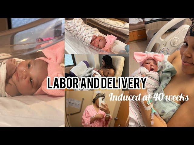 Labor and Delivery Vlog | induced at 40 weeks | 2024