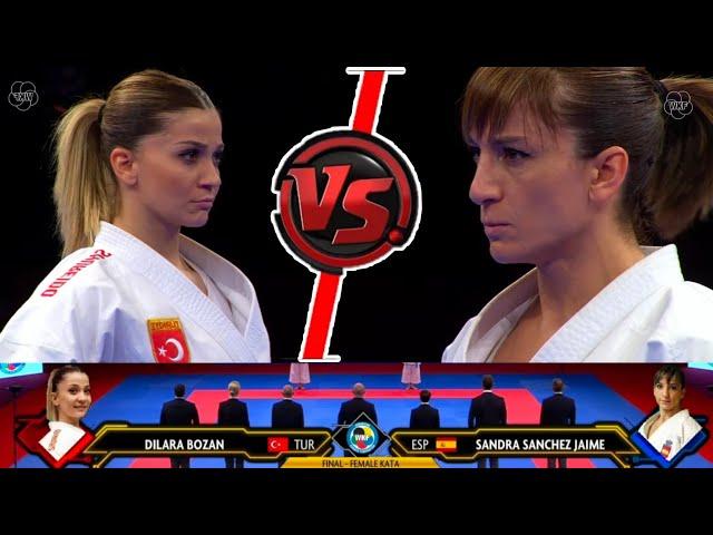 Sandra Sanchez Jaime VS Dilara Bozan , FINAL - FEMALE KATA , EKF SENIOR KARATE CHAMPIONSHIP 2021