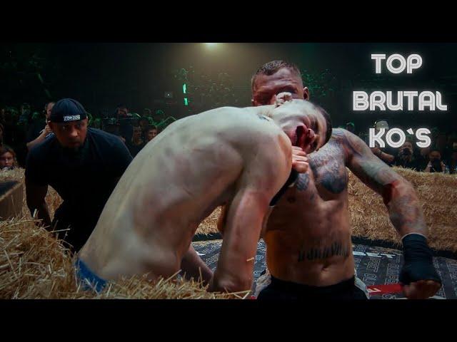 TOP 50 Most Brutal Street & Backyard Fights - Bare Knuckle, MMA & Boxing Knockouts