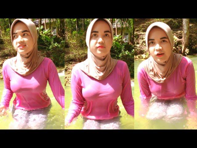 Hijab Style Hijabers Cantik Simple Outfit Berenang Terbaru kelihatan Cantik Banget