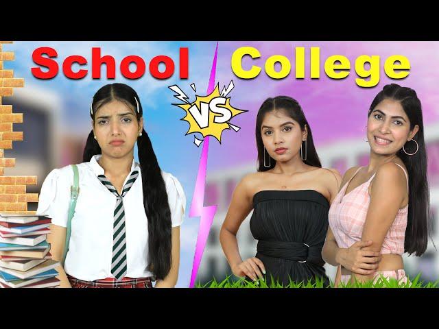 First Day of School vs College | Student Life | Anaysa