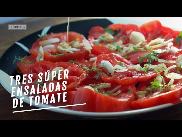 Tres ensaladas de tomate que no son la de siempre | EL COMIDISTA