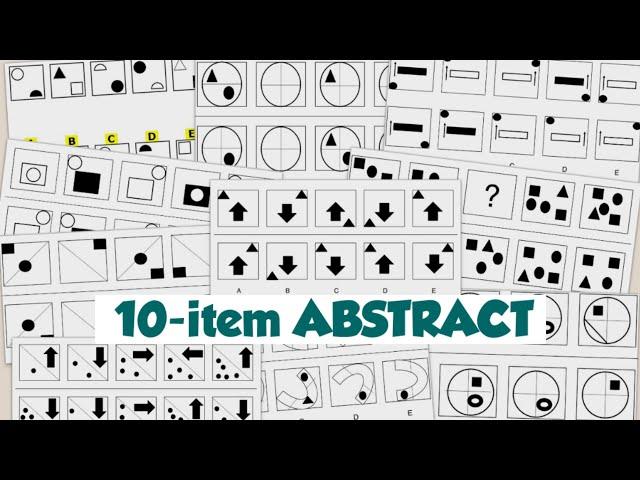 10-item ABSTRACT REASONING TEST