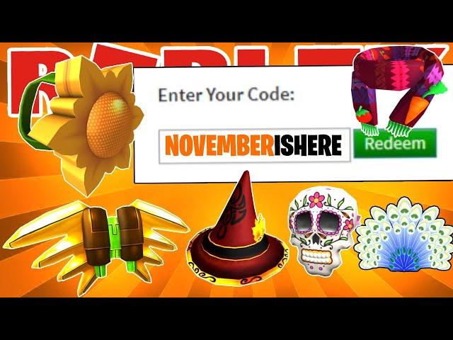 LIST OF ALL *WORKING* PROMO CODES AND FREE ITEMS ON ROBLOX! (NOVEMBER 2020)