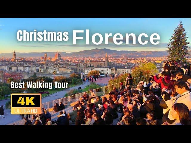 From Best Sunset to a Magical Christmas Night in Florence Italy 4K-UHD