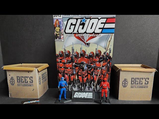 Mcfarlane Toys GIJoe Page Punchers Cobra Commander and Crimson Guard