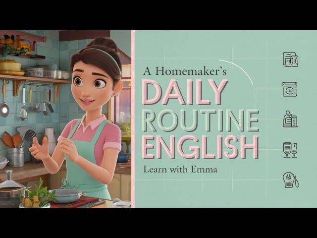 Practice & Speak English | Emma's DAILY ROUTINE