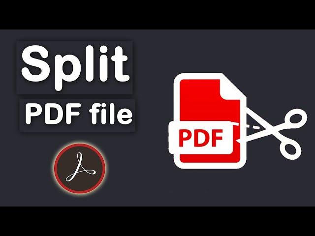 How to split pdf into multiple files and rename with Adobe Acrobat Pro DC