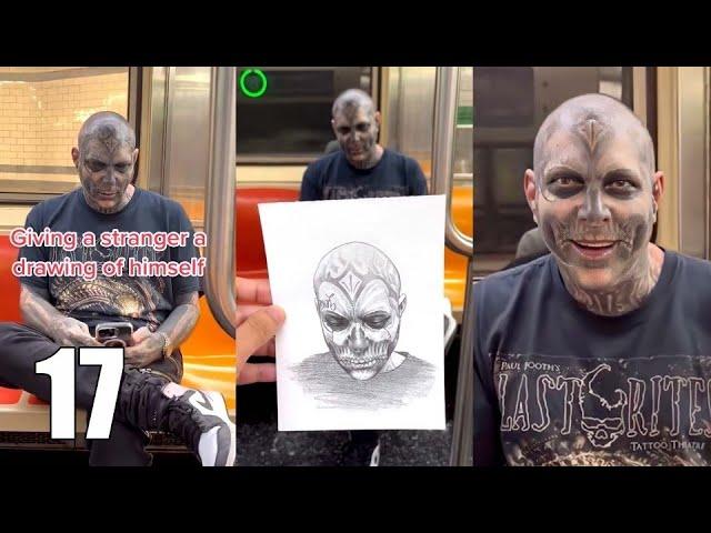 Drawing strangers realistically in NYC and giving it to them!! (INSANE REACTIONS!)