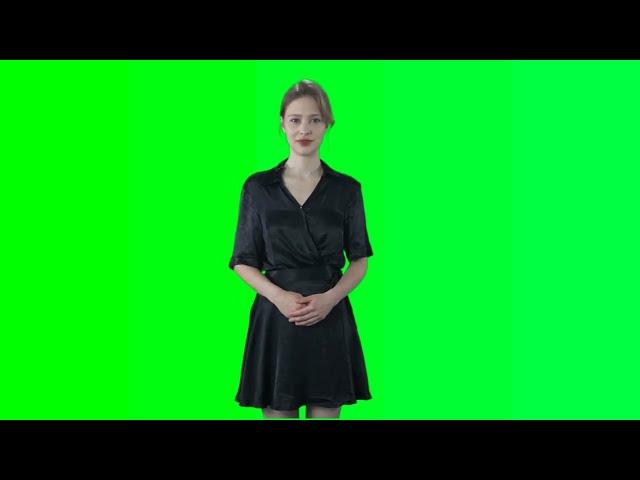 Girl For News Videos Green Screen I NoCopyRight