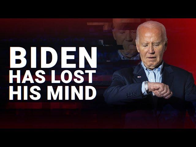 Sleeping, shuffling and stuttering: Joe Biden has lost his mind