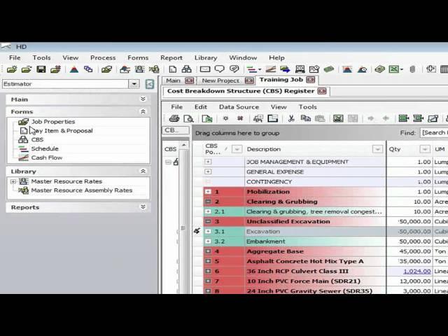 Estimating Software - Pay Items