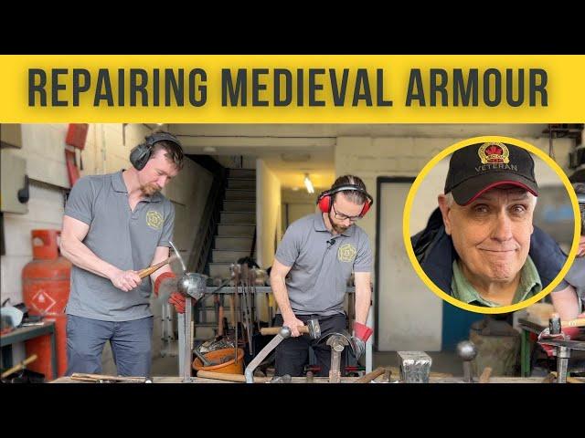 How did they repair medieval armour while on campaign?