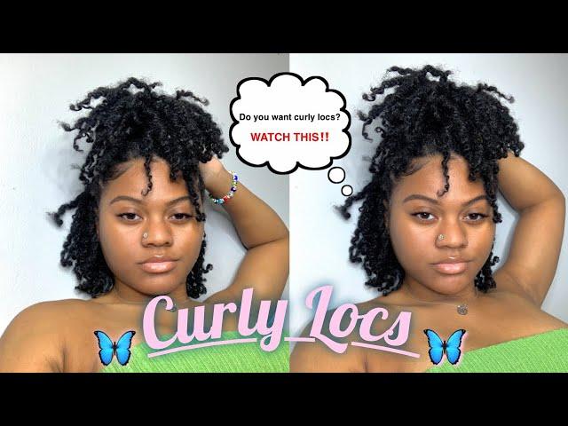 CURLY LOCS ! | How to take out your old two strand style | 5 month starter locs