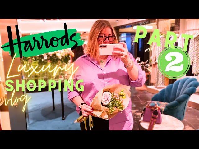 LONDON LUXURY SHOPPING AT HARRODS  | PART 2 Gucci gave me flowers!