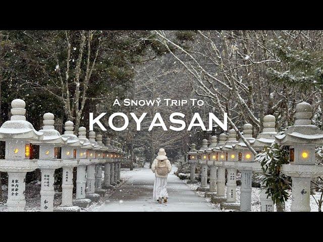 A winter getaway to Koyasan, Wakayama | ghibli-like cafes, okunoin, temple stay | JAPAN TRAVEL VLOG