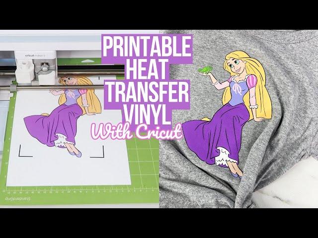 PRINTABLE HEAT TRANSFER VINYL (HTV) ON A SHIRT | STEP BY STEP BEGINNER TUTORIAL