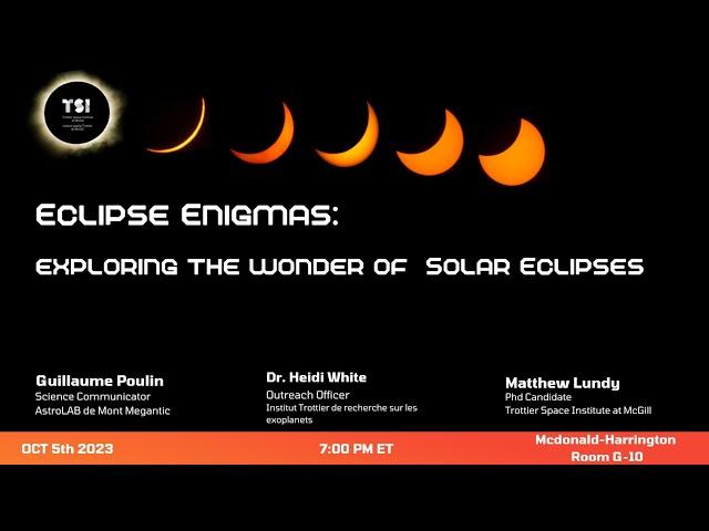 TSI Public Talk: Eclipse Enigma