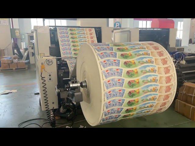 Roll to fans paper cup punching machine