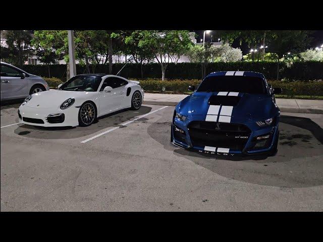 2021 Shelby GT500 Bolt Ons E85 vs 2015 Porsche 911 Turbo S FBO 93 & Meth