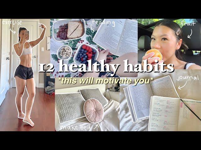 i tried 12 healthy habits for a week (life changing) *THIS WILL MOTIVATE YOU*