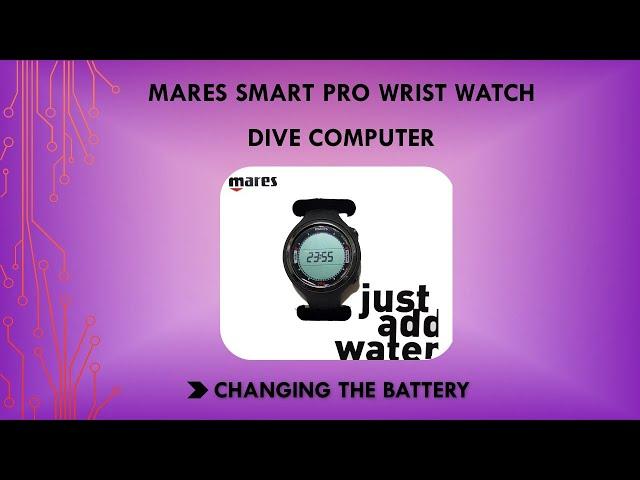 Mares Smart Pro Dive computer : Changing the Battery