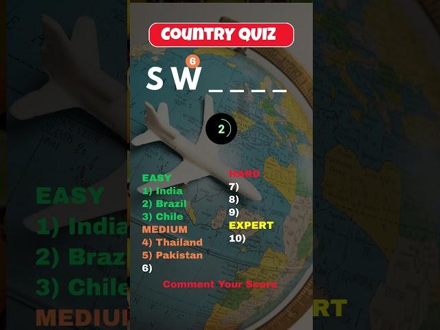 Can You Guess These Countries with Only 2 Letters?  Most Fail at #6!