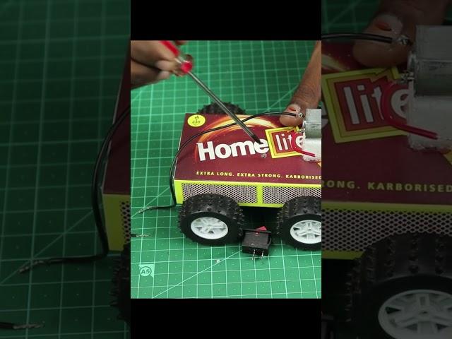 Matchbox DC Motor Car Science Project #shorts #science #dcmotor #scienceproject #matchboxtractor