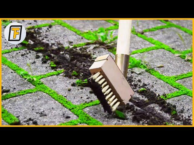 PREFECT CLEANING OF MOSS GROOVES ! - Garden Faster With These Modern Gardening Tools  2