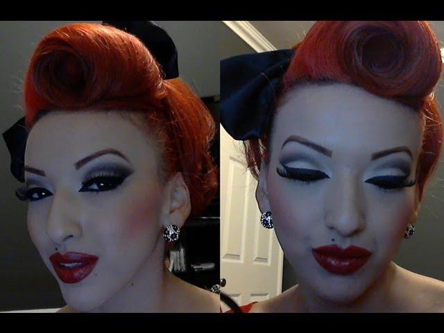 PART 1  Modern Vintage Pinup Makeup Tutorial