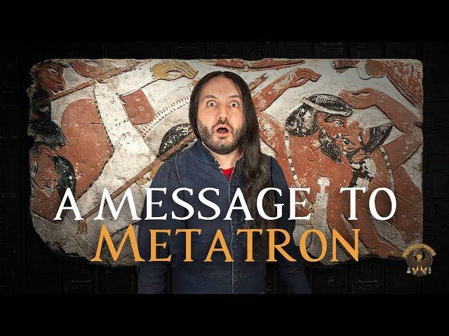 Message to Metatron | Debate #Metatron #AncientEgypt #BlackEgypt #WhiteWashing